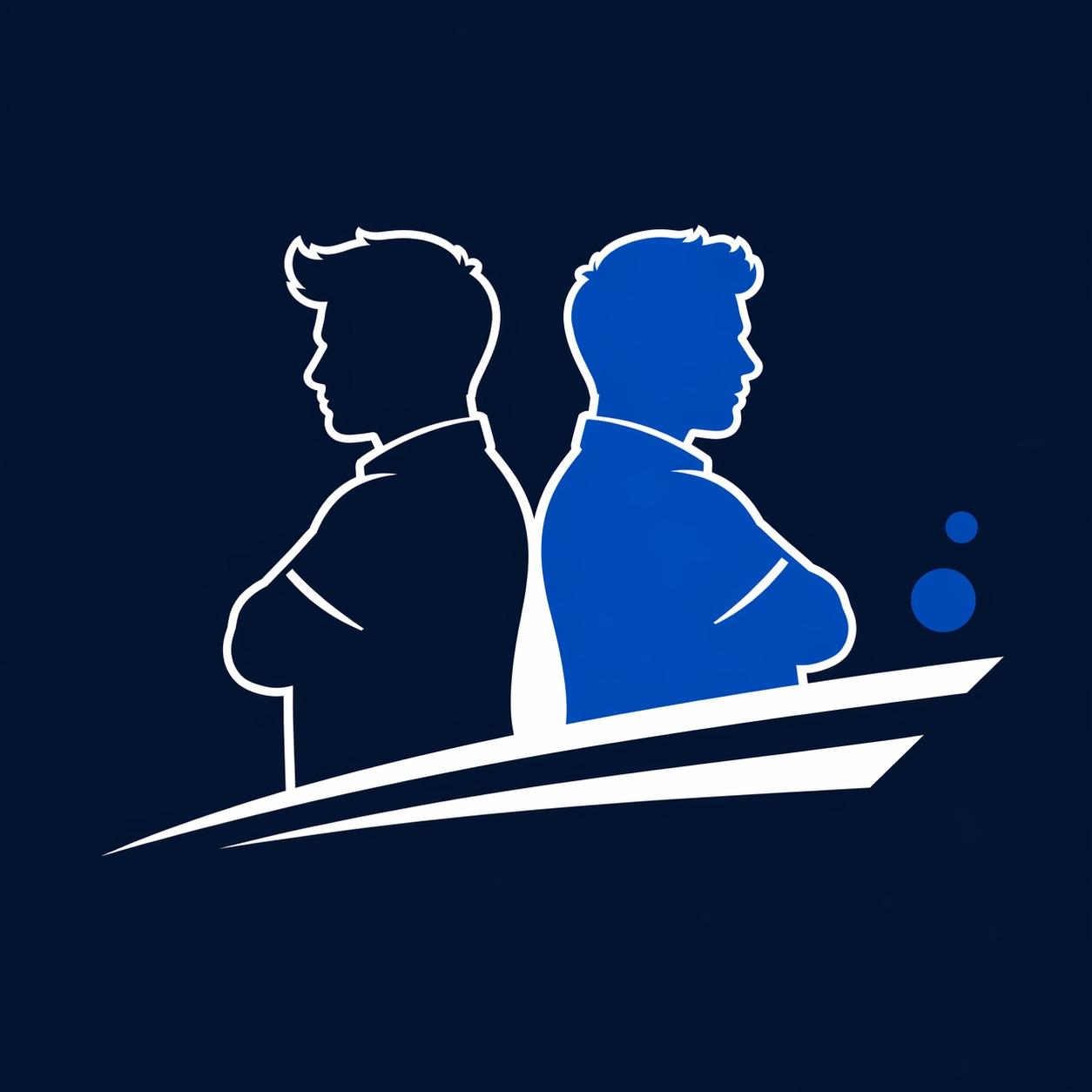 Bubble Brothers logo featuring two brothers standing back to back